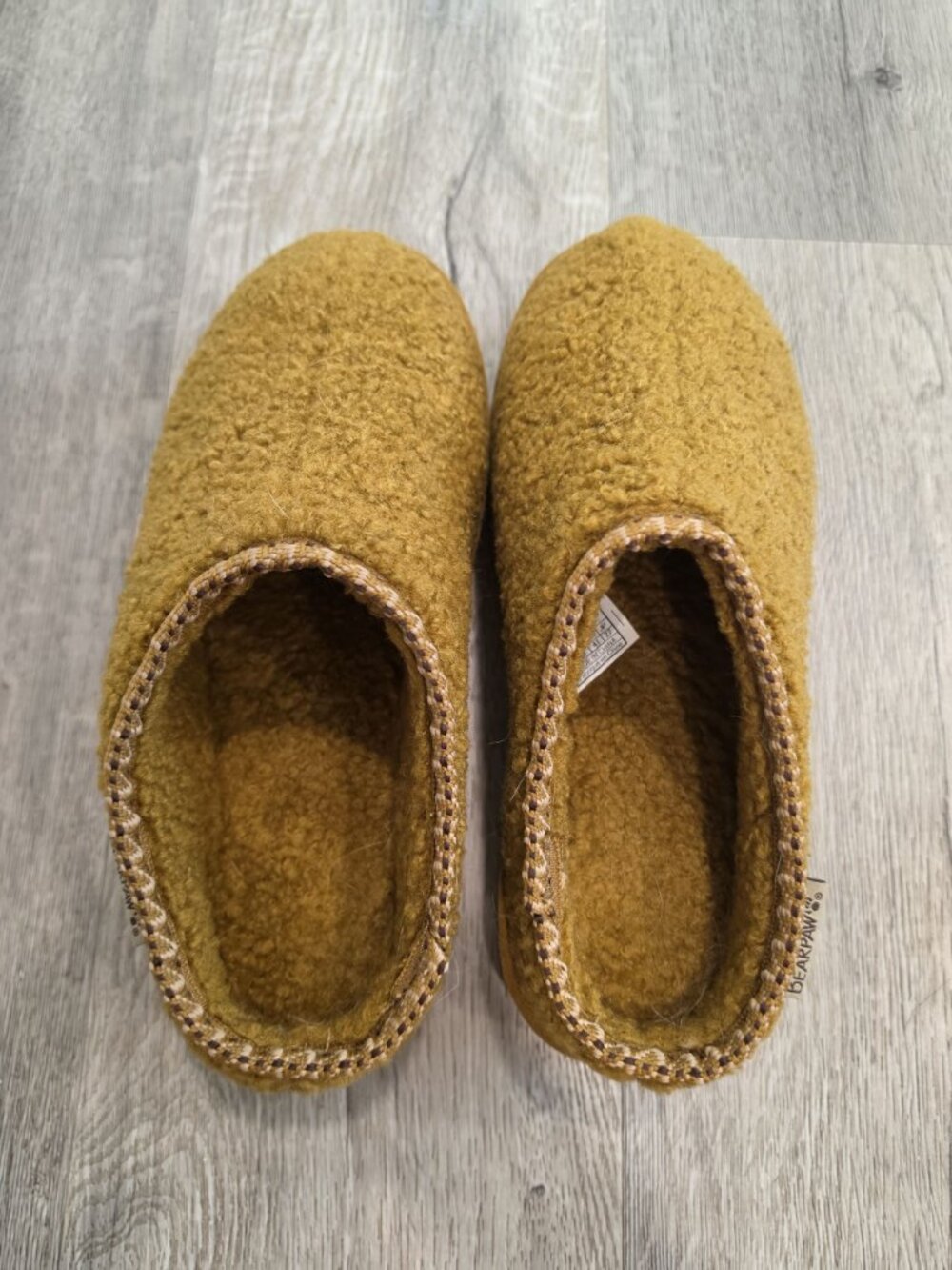 Bearpaw Women's Snuggle Martis Slippers Sz 10 WIDE Brown Faux Shearling Slip-On - Picture 8 of 10